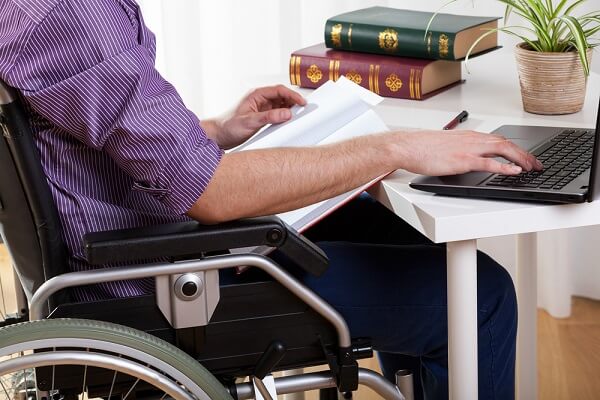 disabled man in wheelchair