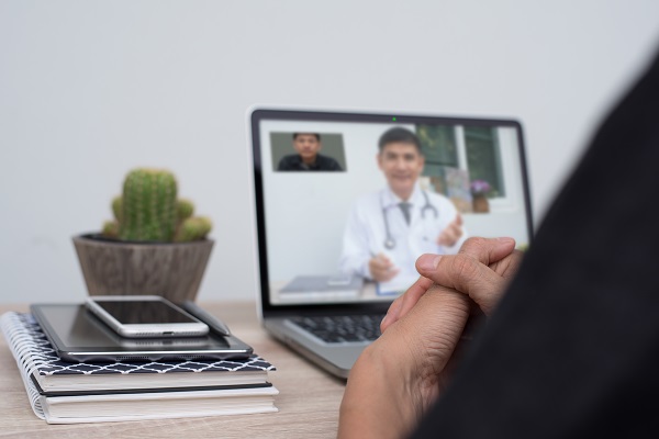 Telemedicine doctor and patient